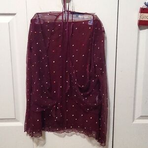 To The MAX vintage medium  new with tags wine color with skirt and cami set!
